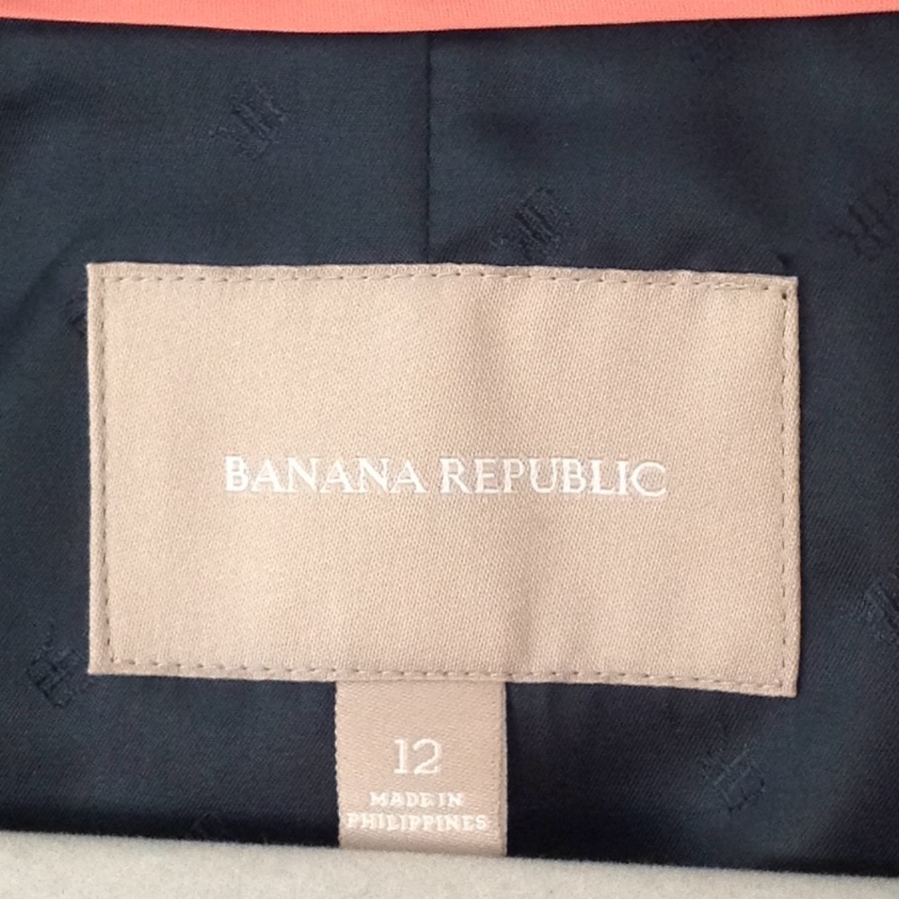 ⭕️ Banana Republic - B/W 'Gingham Fitted' Jacket - Picture 6 of 8